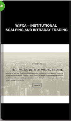 WIFXA – Institutional Scalping and Intraday Trading