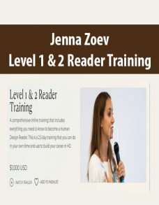 Jenna Zoev – Level 1 & 2 Reader Training