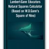Lambert-Gann Educators – Natural Squares Calculator (Based on W.D.Gann’s Square of Nine)