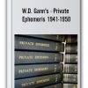 W.D. Gann’s – Private Ephemeris 1941-1950