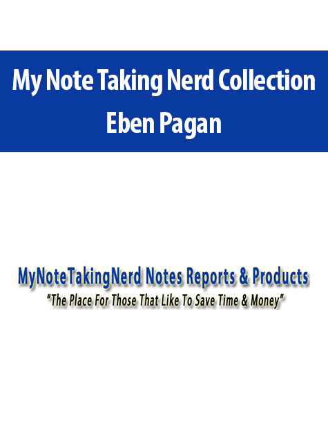 My Note Taking Nerd Collection By Eben Pagan