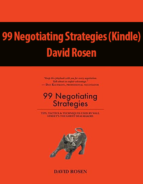 99 Negotiating Strategies (Kindle) By David Rosen