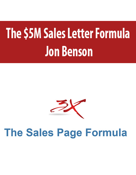 The $5M Sales Letter Formula By Jon Benson