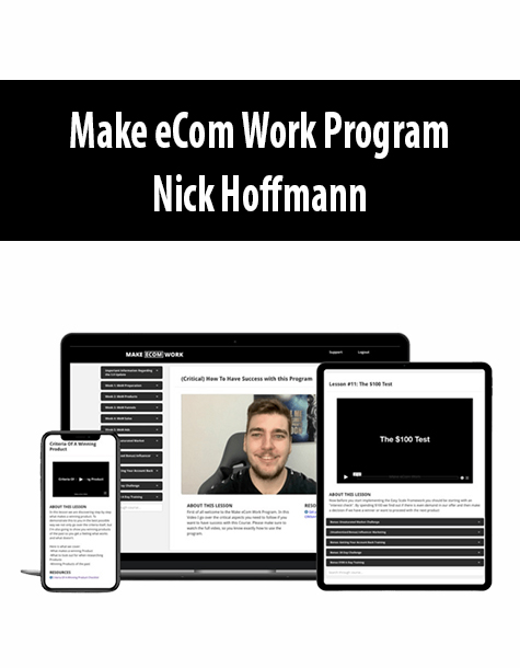 Make eCom Work Program By Nick Hoffmann