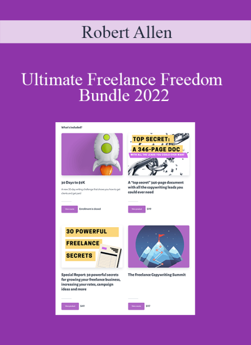 Robert Allen – Ultimate Freelance Freedom Bundle 2022