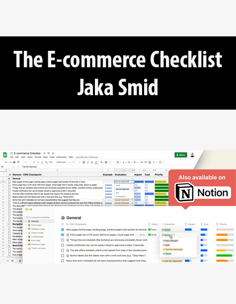 The E-commerce Checklist By Jaka Smid