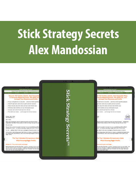 Stick Strategy Secrets By Alex Mandossian