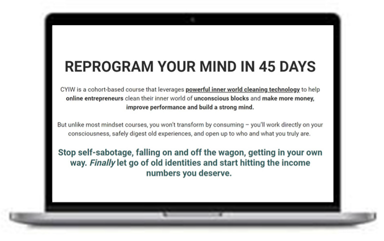 Tej Dosa – Clean your inner world- REPROGRAM YOUR MIND IN 45 DAYS